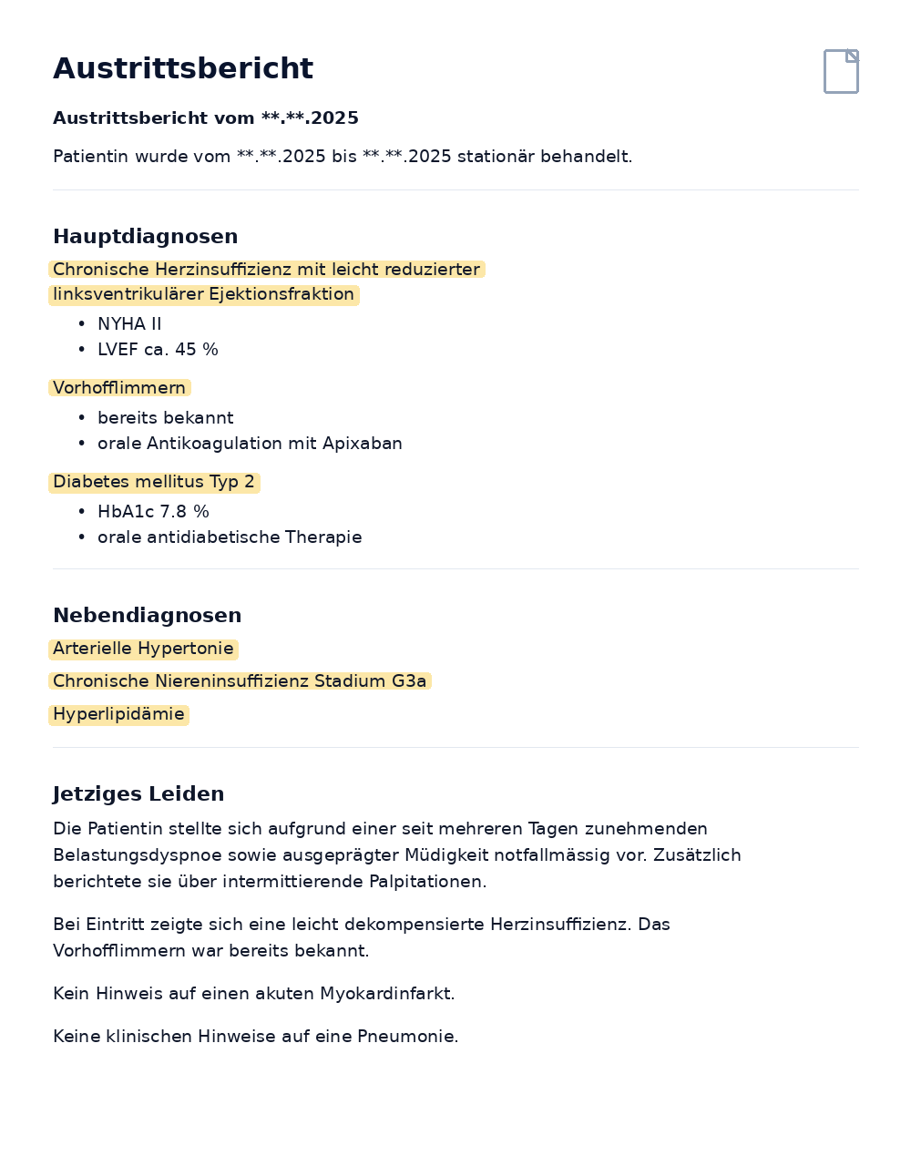 Anonymisierte Dokumentenvorschau